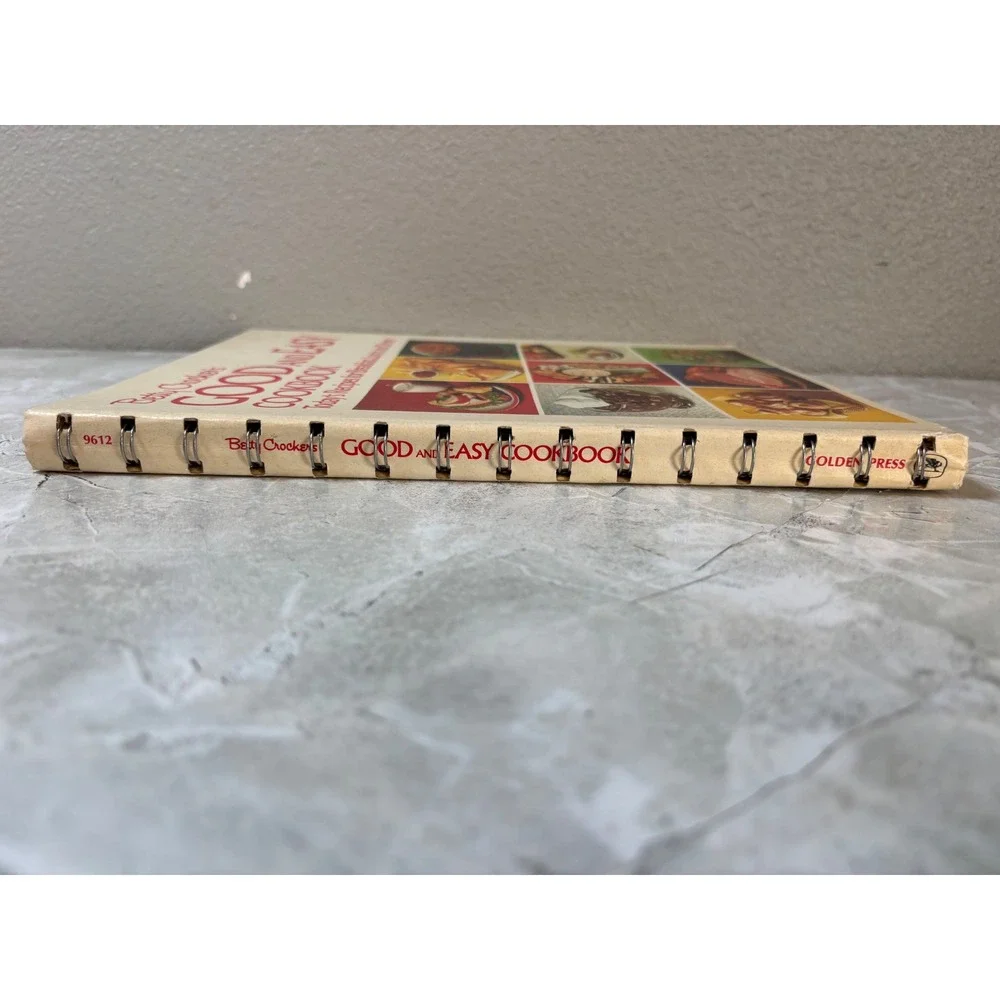 Vintage Cookbook Ephemera Spiral Bound Betty Crocker Good & Easy 1971‎ 1st Print